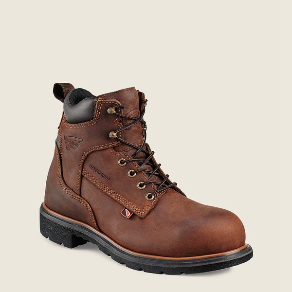 Bottes de Sécurité Red Wing - Dynaforce® - 6-Inch Waterproof Toe - Marron - Homme 453TESKMO